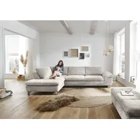 die planbar Ecksofa MP-IN14007 306x84x197 cm Cord Recamiere links ohne Bettfunktion - ohne Kopfstütze beige (ecru) (46009009-0)