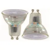 Blulaxa 48453 - LED RETRO GU10 4W 345lm 36°, Glas, Halogenoptik, DOPPELPACK