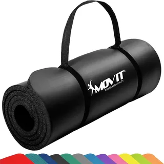MOVIT Gymnastikmatte - 183x60x1,0 cm, 12 Farben, für Zuhause oder Unterwegs