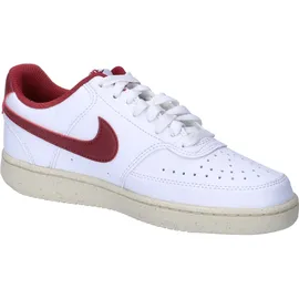 Nike Court Vision Low Next Nature Damen White/Muslin/Metallic Gold Star/Team Red 41