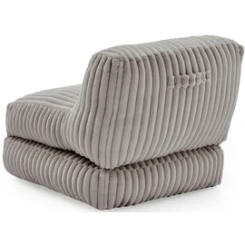 Home Affaire XXL-Sessel HOME AFFAIRE "Pia", grau, B:83cm H:80cm T:95cm, Sessel, XXL-Sessel, Loungesessel in Megacord, 2 Größen, Schlaffunktion und Pouf-Funktion