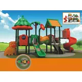 Spielturm mit Rutsche Outdoor Spielhaus Kinder Spielplatz Rutschen