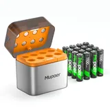 AAA Akkus Wiederaufladbar mit Ladegerät 16er-Pack,Akku-Ladegerät AA/AAA für Lithium/NiMH,Aufladbare Batterien AAA NiMH 1.2V 1100mAh Hochkapazität,Akku AAA für Gigaset Telefon,Spielzeug,Walkie Talkie