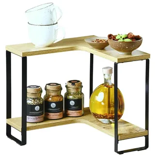 KESPER Küchen-Eckregal 30 x 30 x 28 cm Schwarz