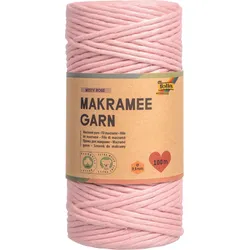 folia Makramee Garn rosa