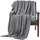 Homescapes Strickdecke 130 x 170 cm Grau