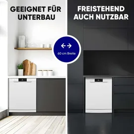 Bomann GSP 7419 Geschirrspüler (freistehend, 598 mm breit, Weiß)