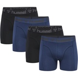 hummel Marston Boxershorts 4 Einheiten - Black / Insigina Blue - S