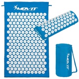 MOVIT Akupressurmatte Movit® Akupressur-Set Akupressurmatte inkl. Kissen (Set, 3 teiliges Set), 75 x 44 x 2,5cm oder 130 x 50 x 2,5cm, Bezug 100% Baumwolle, 10 Farben blau 44,00 cm x 75,00 cm x 2,50 cm