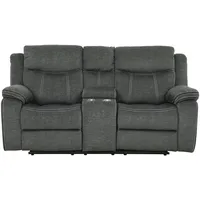 Mid.you Heimkino-Sofa, Grau, Textil, 2-Sitzer, 190x105x98 cm, Relaxfunktion, Wohnzimmer, Sofas & Couches, Sofas, Heimkino Sofas