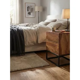 KADIMA DESIGN Nachtschrank 40x38x60 cm Braun