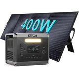 SOLARPLAY Tragbare powerstation 2160wh mit 400W Solarpanel, 2400W Solargenerator mit LiFePO4, 12 Ausgang, Portable Power Station für Outdoor Camping, Wohmobil-Reisen, Notfall, (Q2501+Solar)