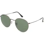 Ray-Ban RB 3447 ROUND METAL Herren-Sonnenbrille Vollrand Rund Metall-Gestell, grau