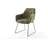 DeLife Polsterstuhl Pejo-Flex Chenille Olive schwarz