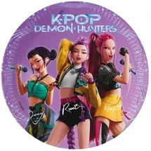 K-POP Demon Hunters Pappteller-Set × 20 cm, 8 Stück)