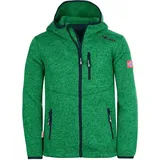 TROLLKIDS Jondalen XT Kapuzen Fleecejacke Pfeffergrün/Marineblau, Größe 128