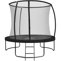 Zero Gravity Trampolin Outdoor Ø 183/244/305/366/427 cm, TÜV GS, Smartes Klappnetz für schnellen Auf- und Abbau, Outdoor Trampolin Komplett-Set inkl. Leiter, Aufbauvideo, Ultima 4