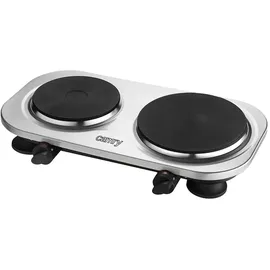 Camry Premium Camry CR 6511 stove Freestanding Black Stainless steel Electric, Kochplatte, Schwarz, Silber