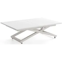 WFL GROUP Axen Weiß Laminat 120-160 x 80 x 38-75 cm