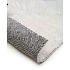 benuta pop Waschbarer Kurzflor Teppich Grau, Textil, Abstrakt, Rechteckig, 200x1 cm Gots, waschbar, Teppiche - Moderner Kurzflor-Teppich für Wohnzimmer