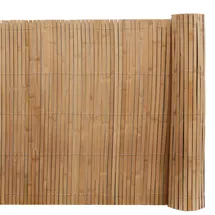 urfence Sichtschutzmatte 90 x 300 cm Braun Bambus