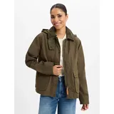 CAMEL ACTIVE Blouson mit Cordkragen Dunkel Khaki | Gr.: 36