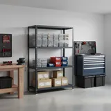 Proregal Schraubregal PANDA Mid HxBxT 150x100x40cm | 4 Fachböden | Fachlast 100kg | Anthrazit