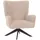 Mendler Lounge-Sessel HWC-N65 Chenille 75 x 99 x 75 cm Grau drehbar mit Rollen