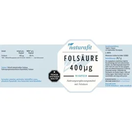NATURAFIT Folsäure Kapseln 90 St.