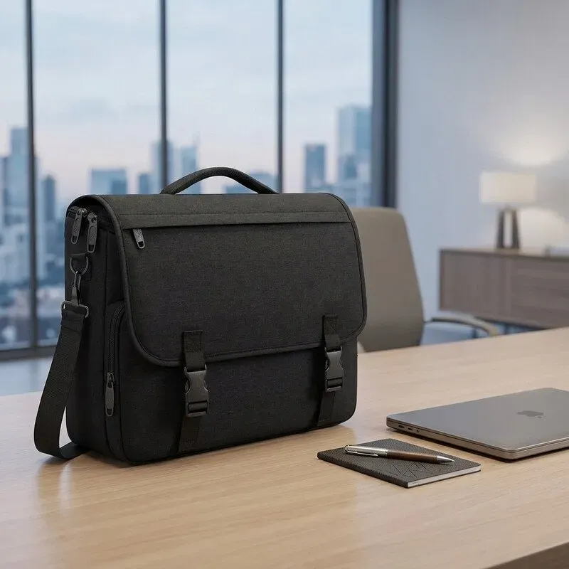 Laptop-Handtasche für Herren, leichte Schultertasche für Computer und Büro