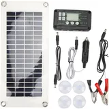 Solarmodul-set Für Wohnmobile, 30 W, Polysilizium, Pet-batterieladegerät Mit 50-a-laderegler, Für Hütten, Boote Und Maritime Anwendungen