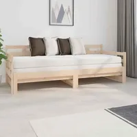 VidaXL Tagesbett Ausziehbar Massivholz Kiefer 2x(80x200) cm