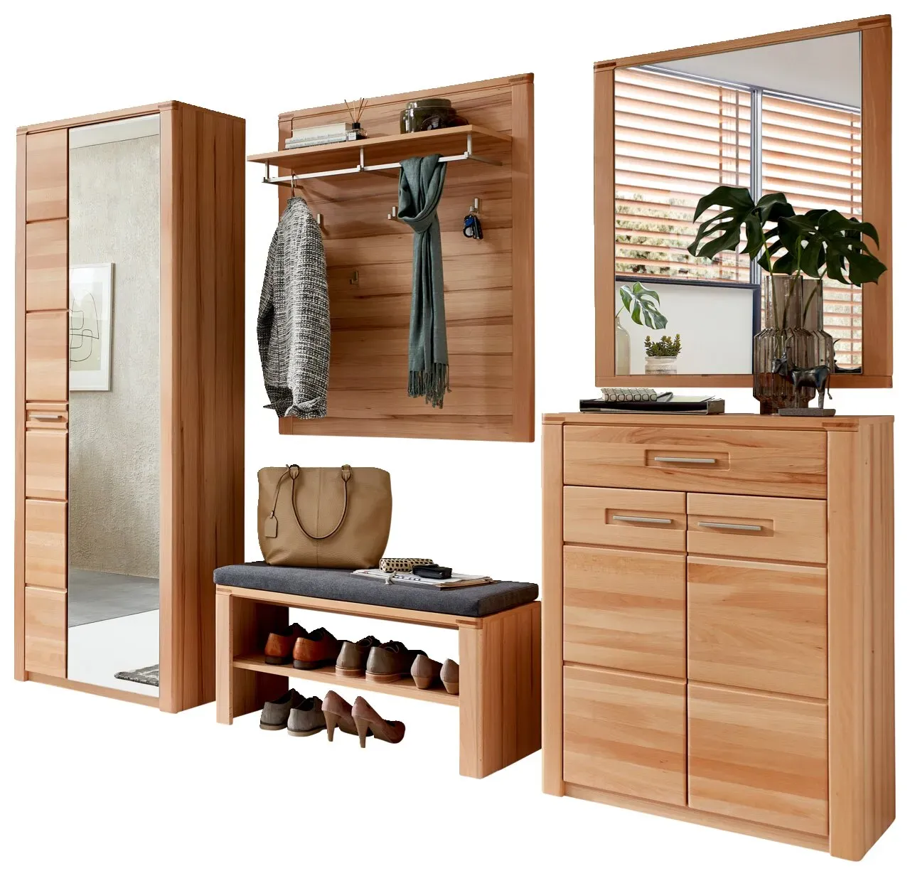 Linea Natura Garderobenkombination NATURE ONE - B/H/T ca. 268,00x201,00x40,00