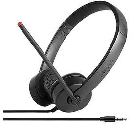 Lenovo Essential Stereo-Analog-Headset - 3,5mm Klinke, Schwarz