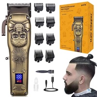 PULIS Haarschneidemaschine Profi Haarschneider Langhaarschneider Männer Haartrimmer Präzisionstrimmer,8 Kammaufsätze, LED Display