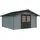 Palmako Lotta 4,22 x 4,30 m Hellgrau-Anthrazit