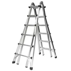 Teleskopleiter 4x6 Sprossen, L eingefahren 3600mm, L ausgefahren 6400mm