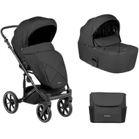 KIKKABOO Kinderwagen Amani 2 in 1 Babywanne, Sportsitz, Wickeltasche,