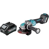 Makita GA 041 GM1 Akku Winkelschleifer 40 V max. 125 mm X-LOCK Brushless + 1x Akku 4,0 Ah - ohne Ladegerät