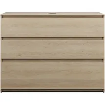 Burgbad Waschtischunterschrank 3 Auszüge 120,2 x 55,2 x 90 cm Eiche Dekor Cashmere