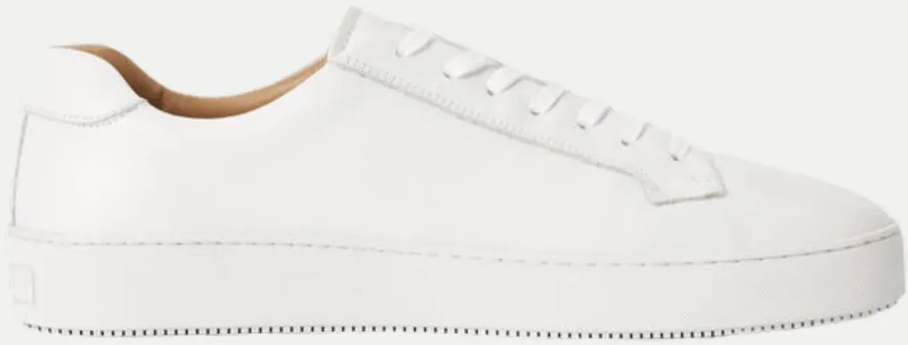 Eleganter Kalbsleder-Sneaker - Salas Weiß 40