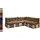 sunnypillow Palettenkissen 120 x 80 cm braun 7-tlg.