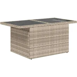 vidaXL Garten-Lounge-Set 6-tlg. hellgrau Polyrattan