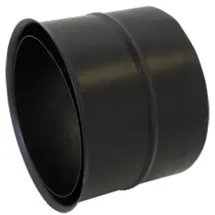 Bertrams Wandfutter Ø 160 mm doppelt 0,8 mm pulverbeschichtet Schwarz