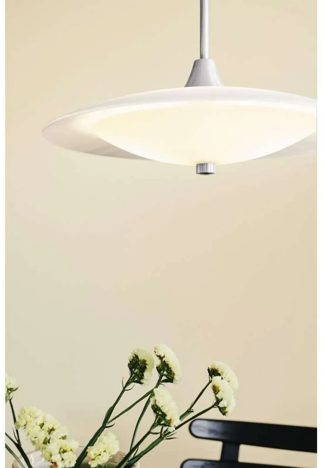 Pendelleuchte Halo Design, Weiß, für Esszimmer, Metall - 25.5