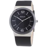 Bering Time Herren-Armbanduhr XL Analog Quarz Leder 32239-000