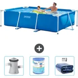 Rechteckiger Frame Pool - 260x160x65 Cm - 4-teilig  S21250