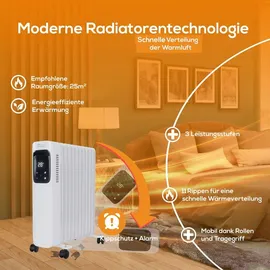 Tronitechnik Ölradiator TT-OR 311 2500 W Weiß