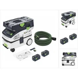 Festool CTLC MINI I-Basic Akku Absaugmobil 36 V ( 2x 18 V ) Staubkl. L + 2x Akku 5,0 Ah - ohne Ladegerät