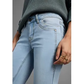 Arizona Bootcut-Jeans »Bund mit seitlichem Gummizugeinsatz« hohe Leibhöhe, Bootcut, mit Stretch, klassischer 5-Pocket-Style, Gr. 23 - L Gr, bleached, , 42712333-23 K + L Gr